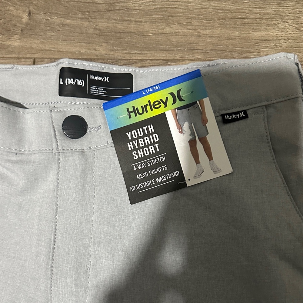 Hurley Light Gray Youth Hybrid Shorts - Picture 2 of 5